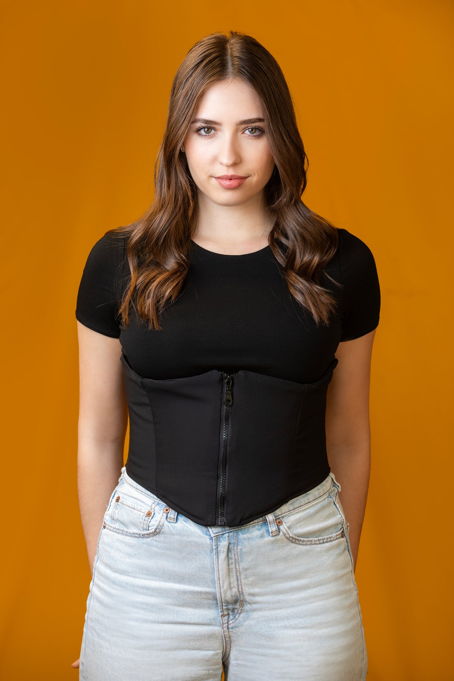 Adjustable Zipper Waist Cincher Belt